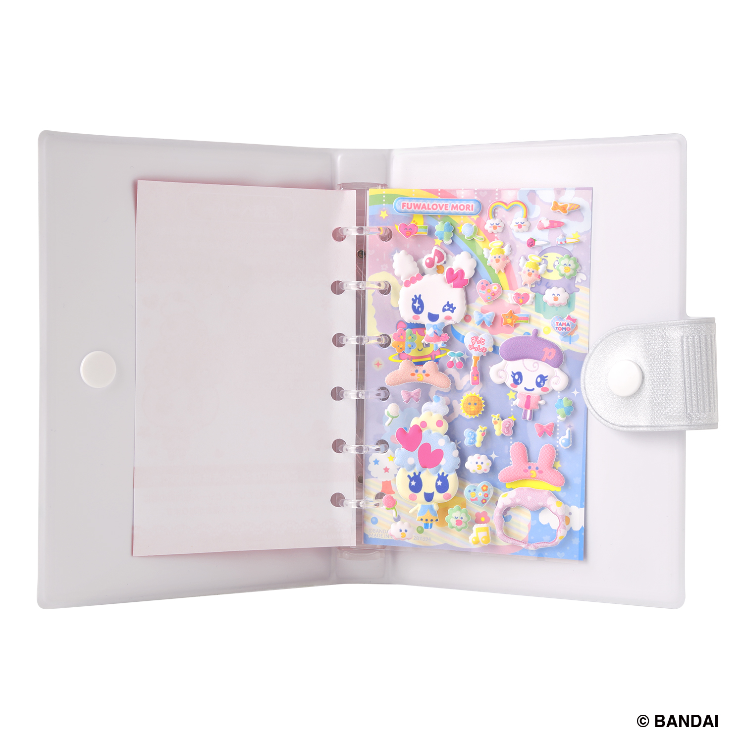 たまもりしーる帳セット　パステルver. 開いたイメージ